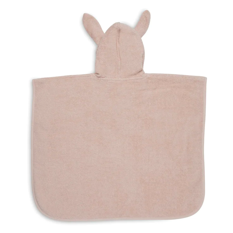 Poncho de bain rose