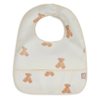 Waterproof bib - teddy bear - set of 2