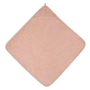 Terry cotton bath cape - powder pink