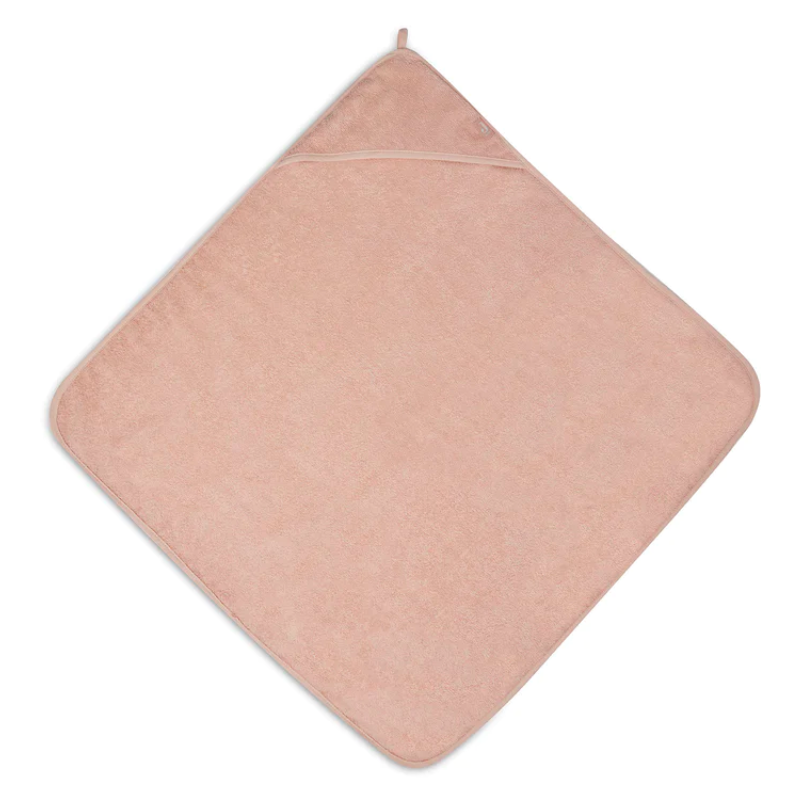 Terry cotton bath cape - powder pink