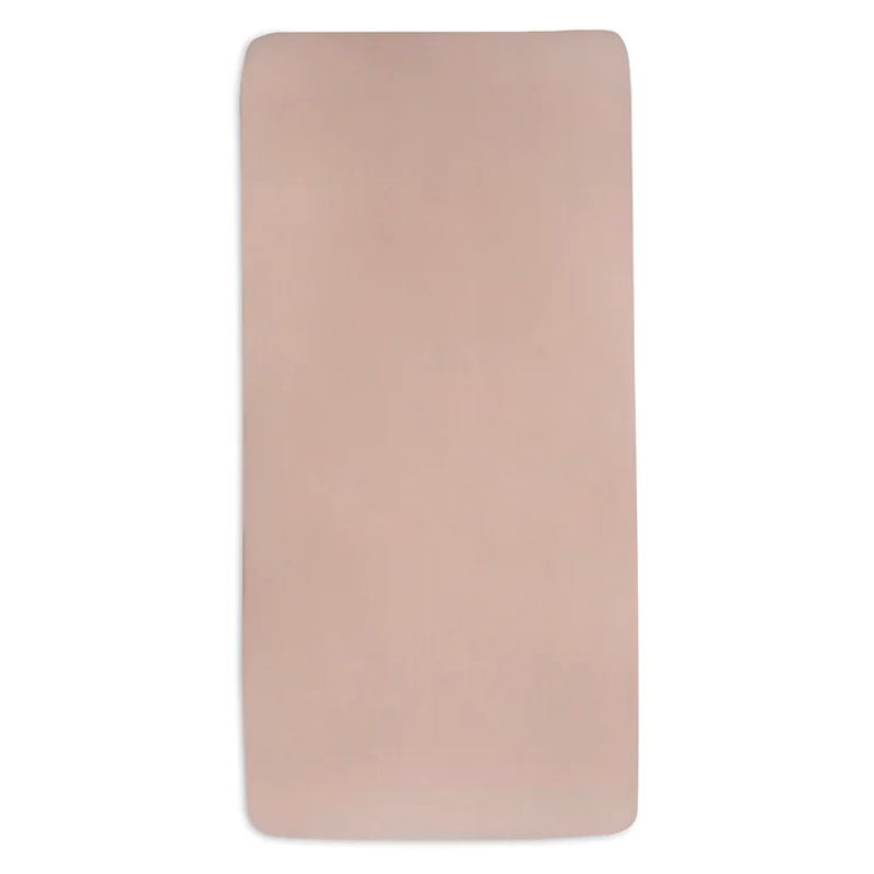 Drap-housse lit bébé 60x120cm rose - 2 pièces